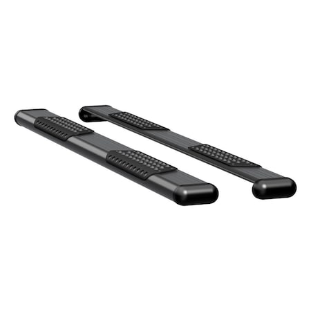 Luverne Truck Equipment O-MEGA II 6IN OVAL STEPS BLACK TEXTURED POWDER COAT 584078-579922